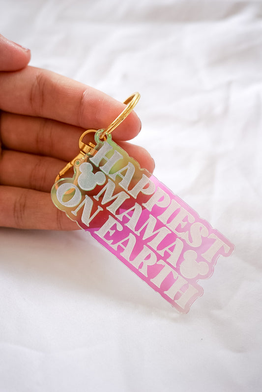 Happiest Mama Keychain