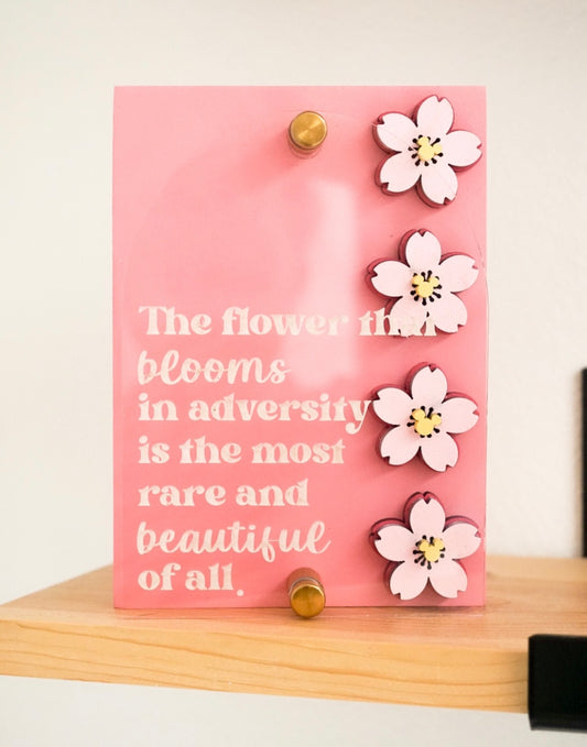 Cherry Blossom Acrylic Sign