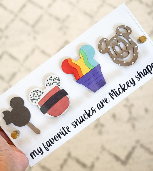 Favorite Snacks Acrylic Sign